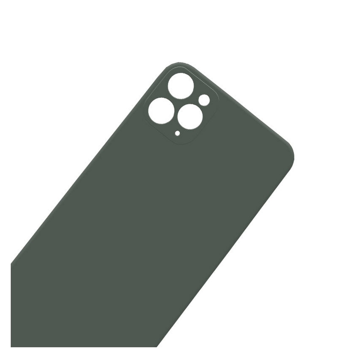 Cristal trasero con adhesivo para iPhone 11 Pro Max (verde medianoche / orificio grande de cámara) — imagen 2