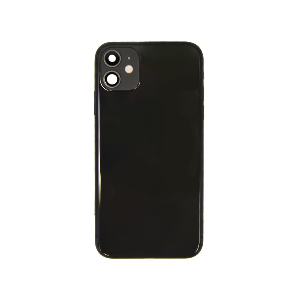 Conjunto de chasis y carcasa trasera con piezas pequeñas preinstaladas para iPhone 11, negro — imagen 2