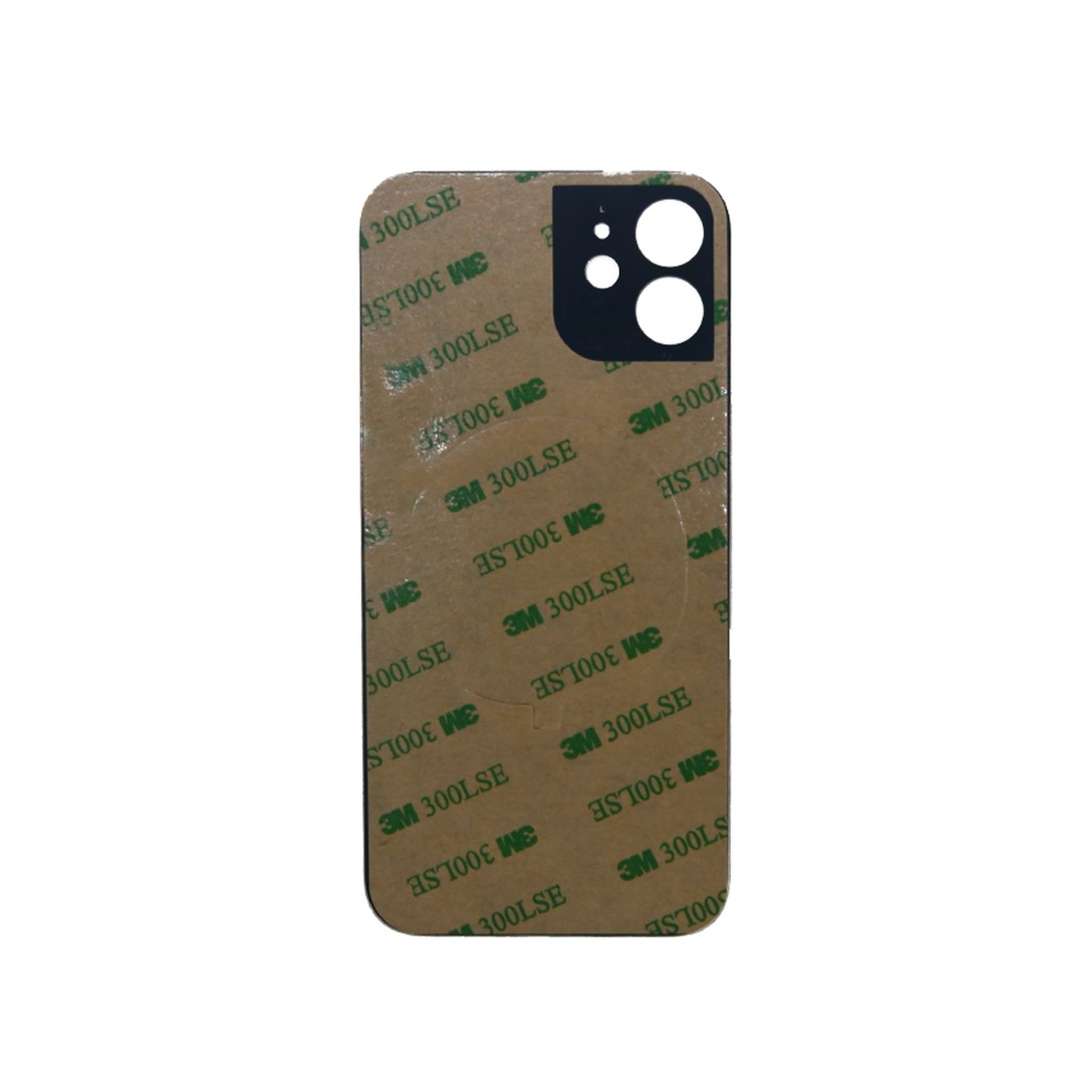 Cristal trasero con adhesivo para iPhone 12, azul (orificio grande de cámara) — imagen 3