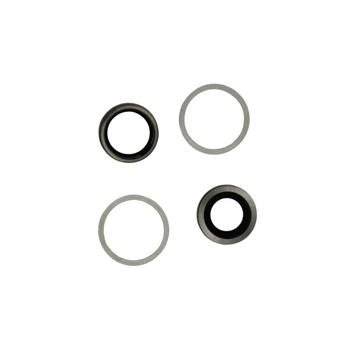 Lente de cámara trasera con anillos para iPhone 12 / iPhone 12 Mini, blanco