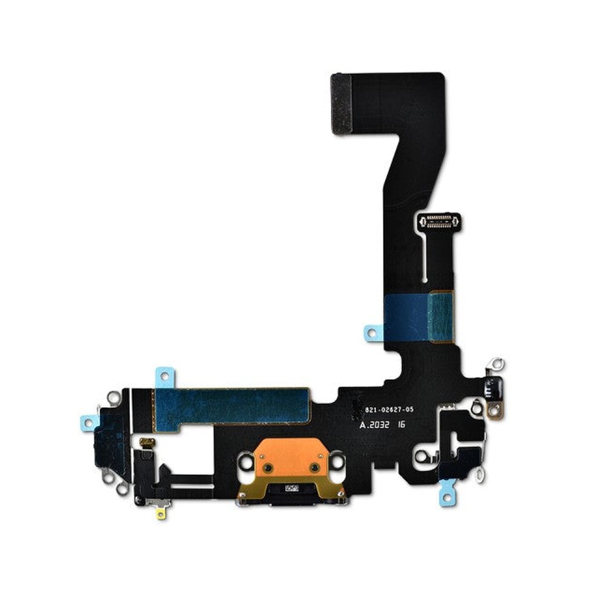 Cable flex con conector de puerto de carga para iPhone 12 / iPhone 12 Pro, negro — imagen 2