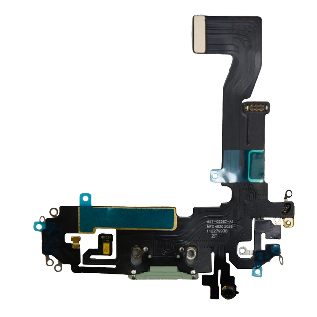Cable flex con conector de puerto de carga para iPhone 12 / iPhone 12 Pro, verde — imagen 2