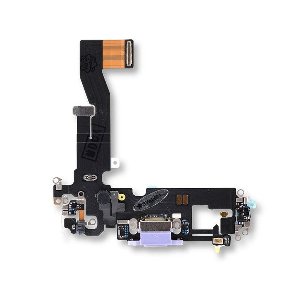 Cable flex con conector de puerto de carga para iPhone 12 / iPhone 12 Pro, morado