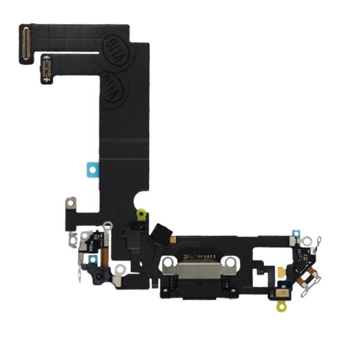 Cable flex con conector de puerto de carga para iPhone 12 Mini, negro