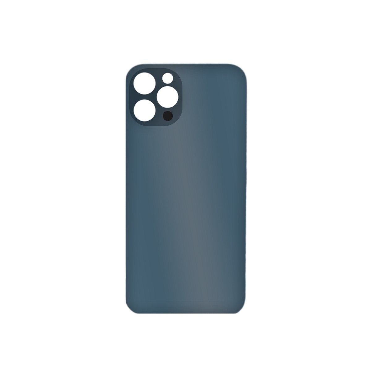 Cristal trasero con adhesivo para iPhone 12 Pro, azul Pacífico (orificio grande de cámara) — imagen 2