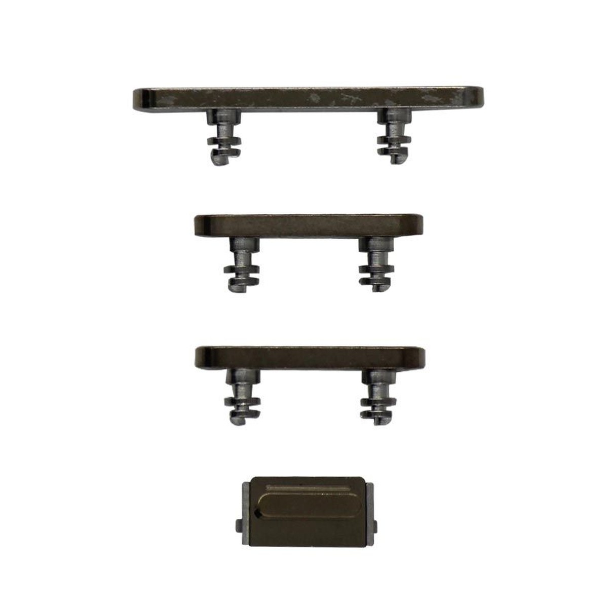 Juego de botones rígidos para iPhone 12 Pro / iPhone 12 Pro Max, dorado (volumen, encendido, silencio)