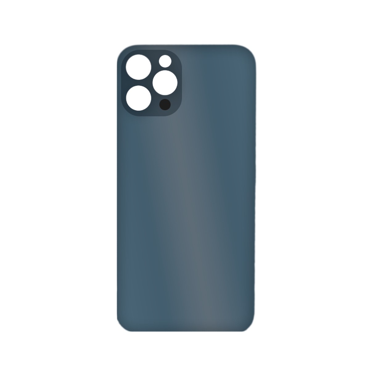 Cristal trasero con adhesivo para iPhone 12 Pro Max, azul Pacífico (orificio grande de cámara) — imagen 2