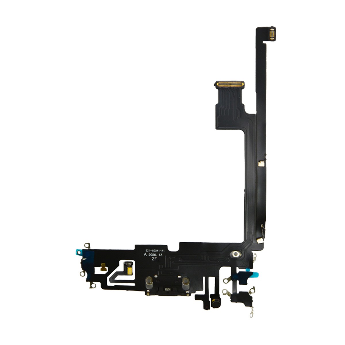 Cable flex con conector de puerto de carga para iPhone 12 Pro Max, negro — imagen 2