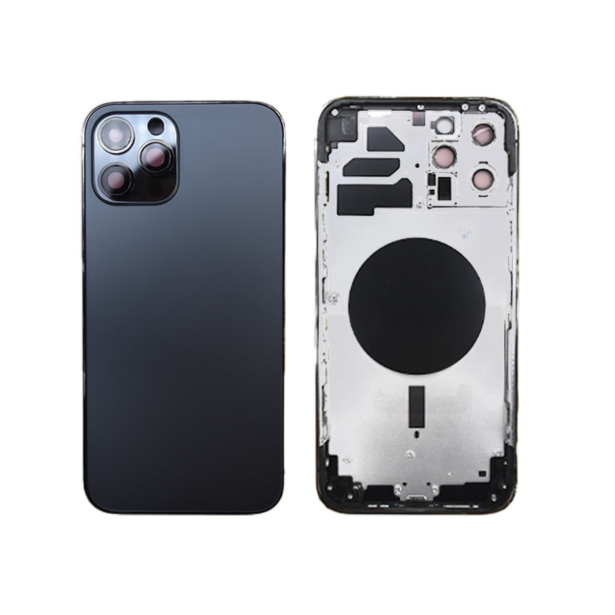 Carcasa trasera para iPhone 12 Pro Max, grafito