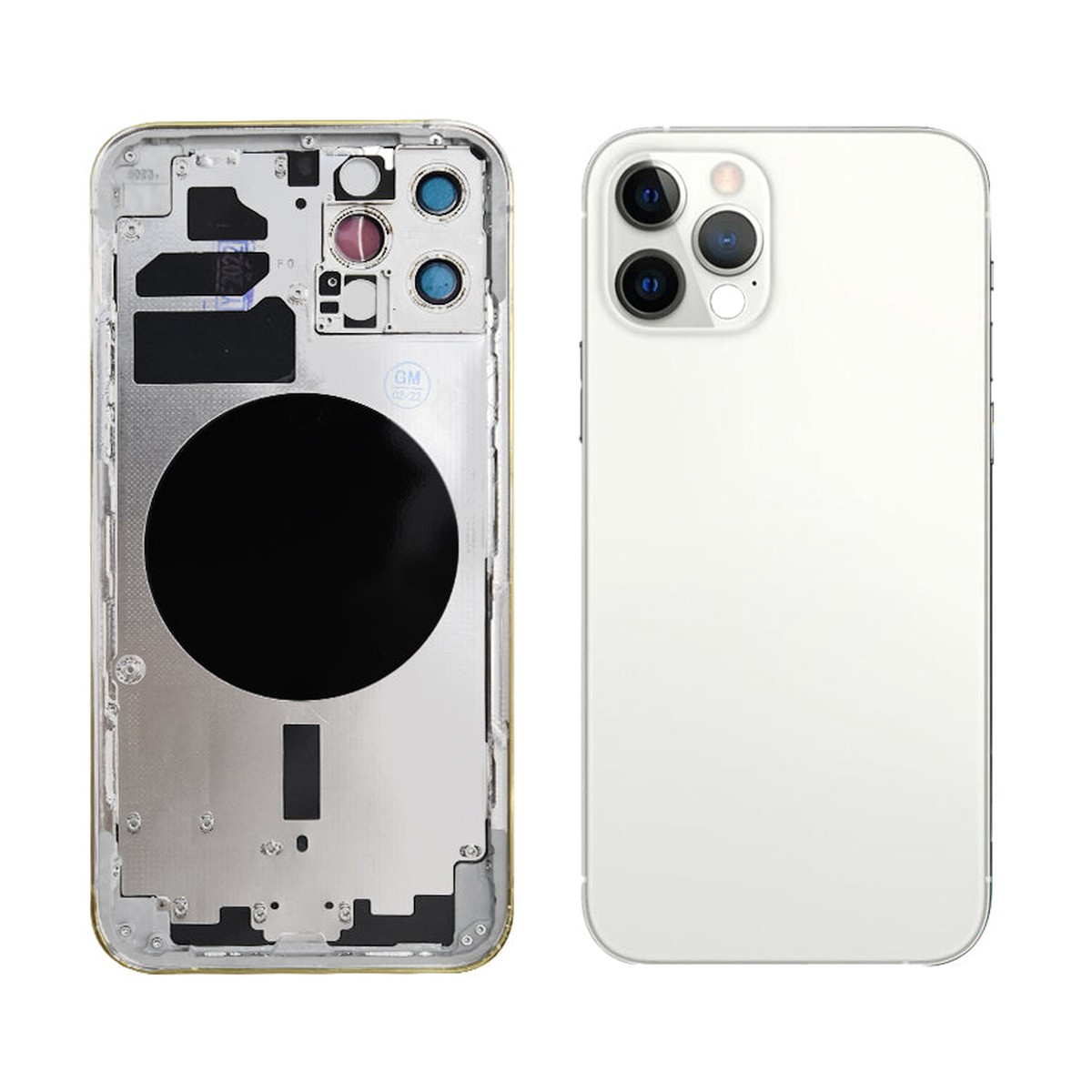 Chasis y carcasa trasera para iPhone 12 Pro, plateado