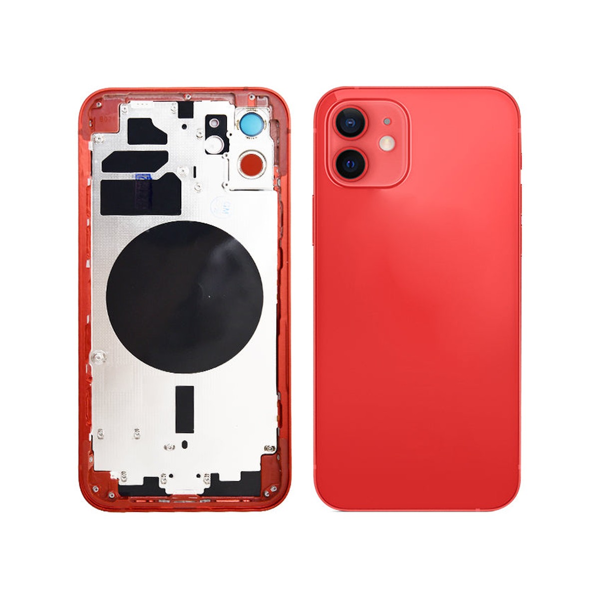 Carcasa trasera para iPhone 12, rojo