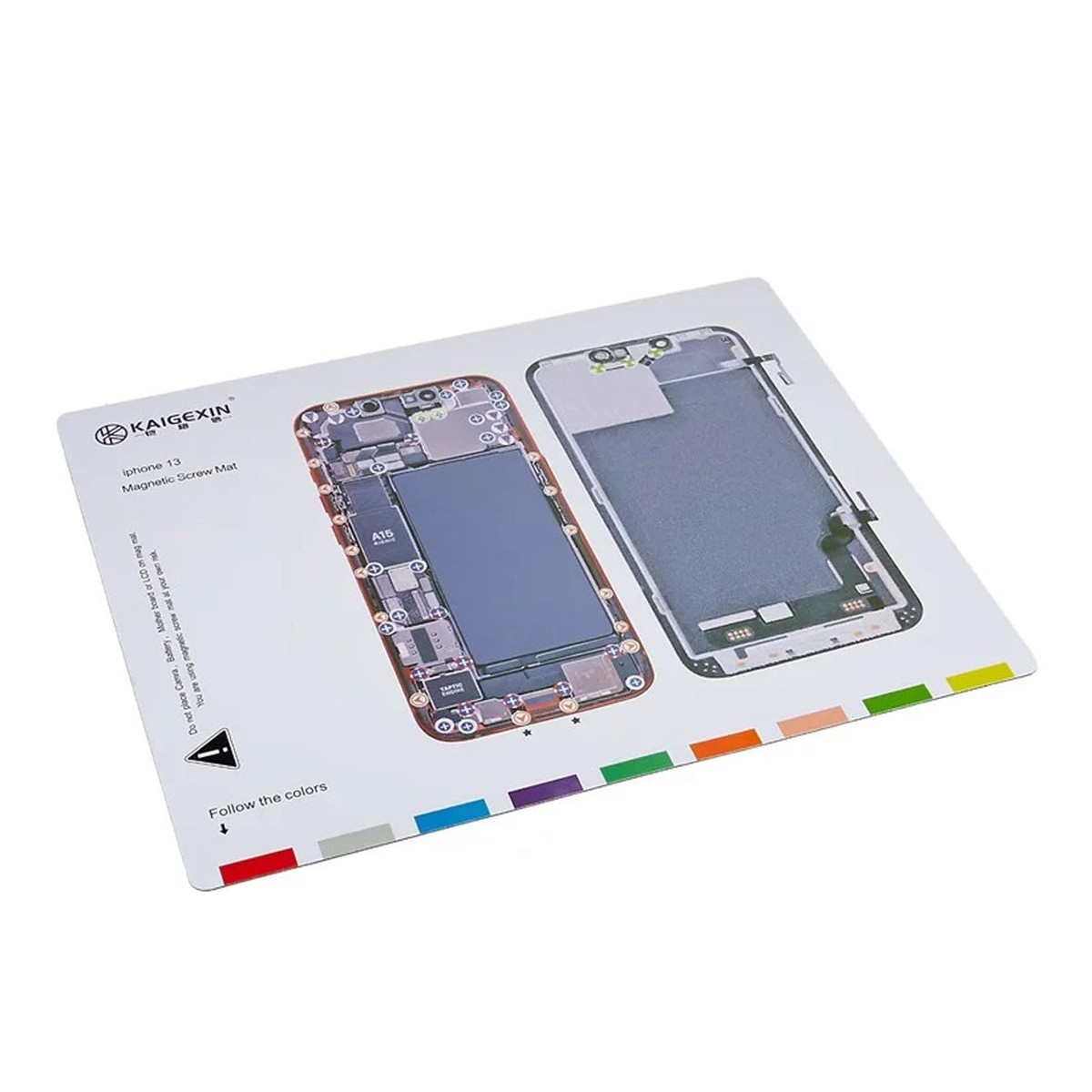 Plantilla magnética de tornillos para iPhone 13