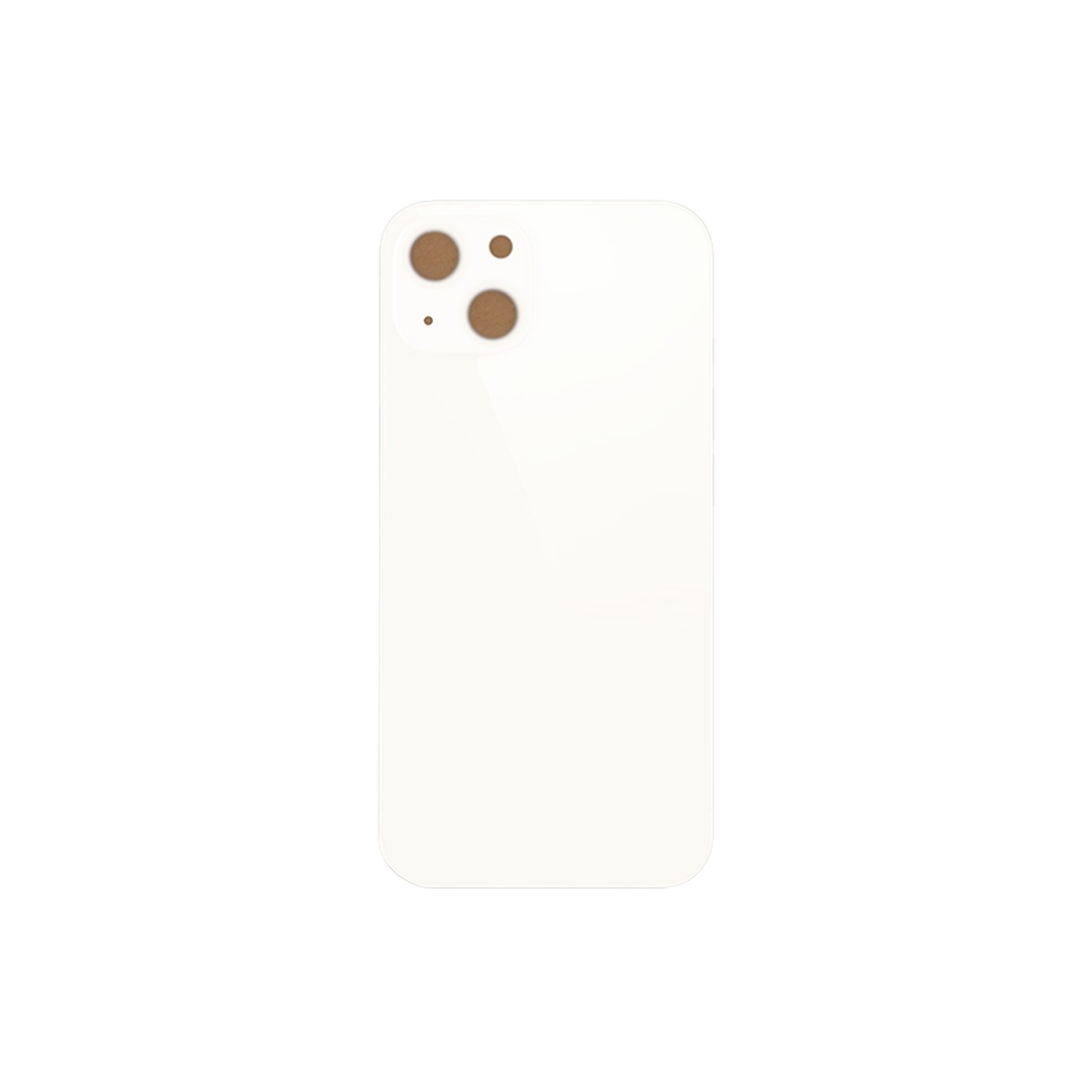Cristal trasero con adhesivo para iPhone 13 Mini, luz estelar (orificio grande de cámara) — imagen 2