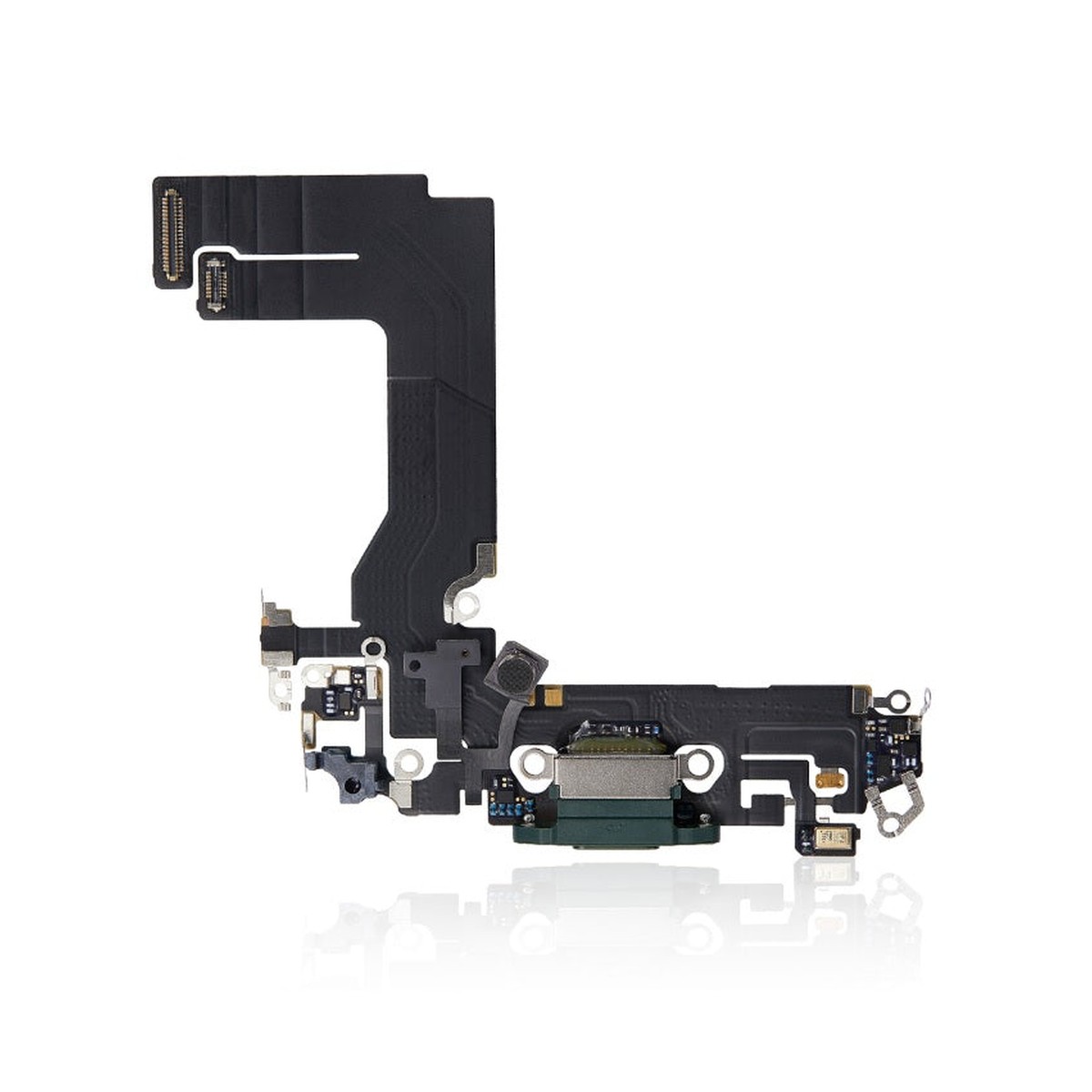 Cable flex con conector de puerto de carga para iPhone 13 MIni, verde