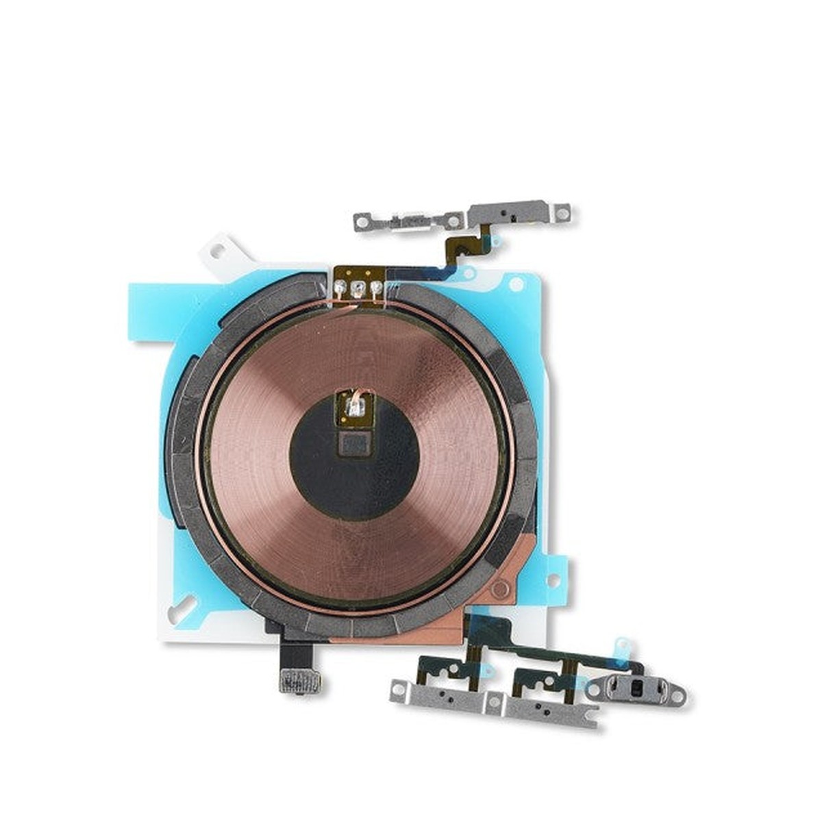 Flex de carga inalámbrica NFC y de encendido/volumen con soportes para iPhone 13 Mini