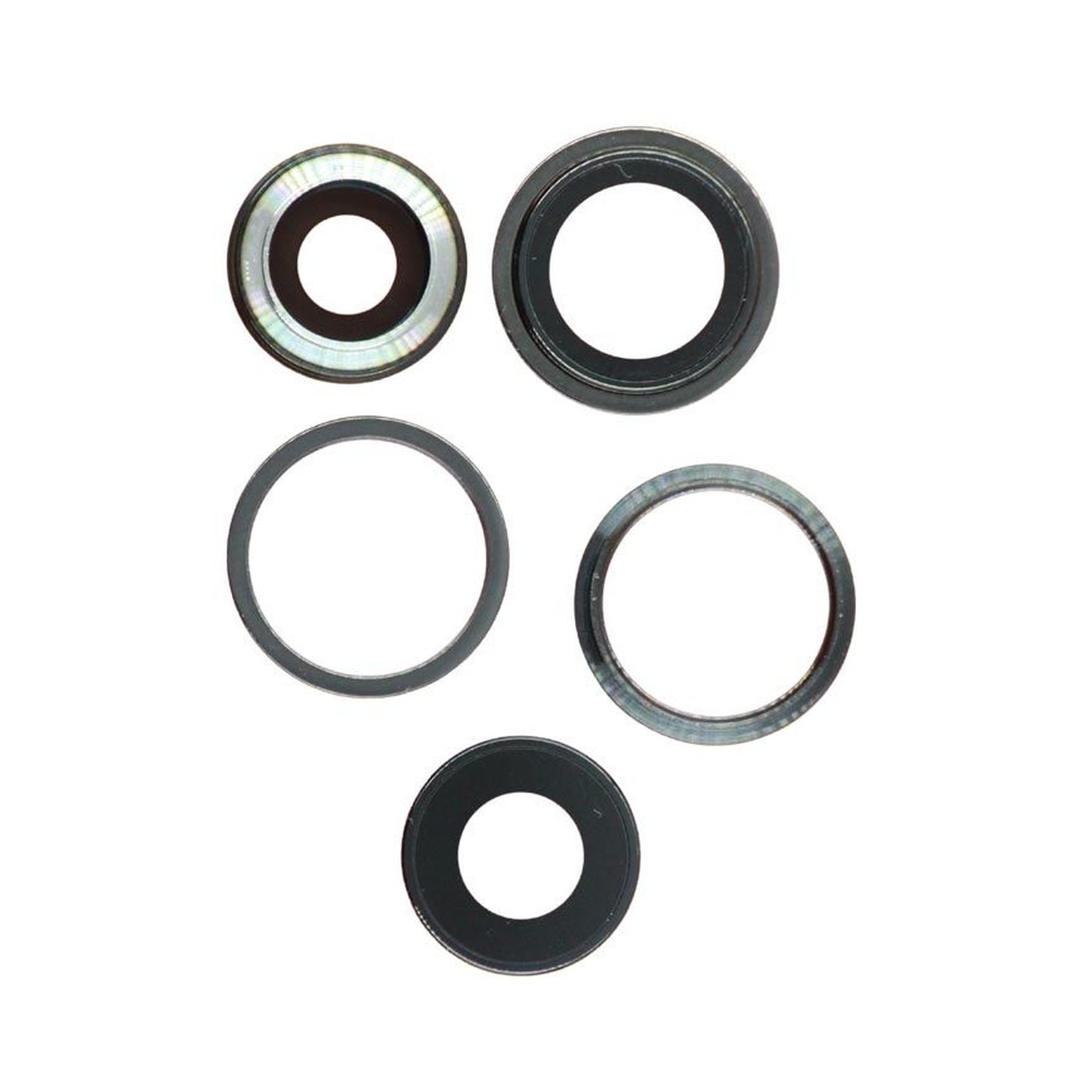 Lente de cámara trasera con anillos para iPhone 13 Pro / iPhone 13 Pro Max, grafito