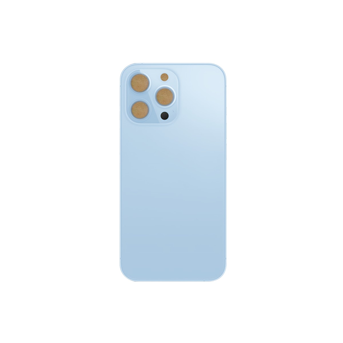 Cristal trasero con adhesivo para iPhone 13 Pro Max, azul sierra (orificio grande de cámara) — imagen 2