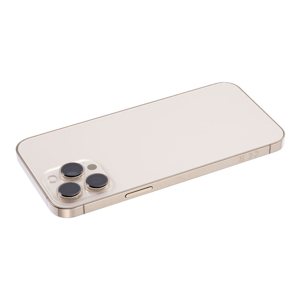 Carcasa trasera con piezas pequeñas preinstaladas para iPhone 13 Pro Max, dorado — imagen 2
