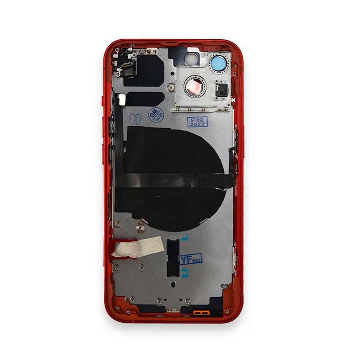 Carcasa trasera con piezas pequeñas preinstaladas para iPhone 13, rojo — imagen 2