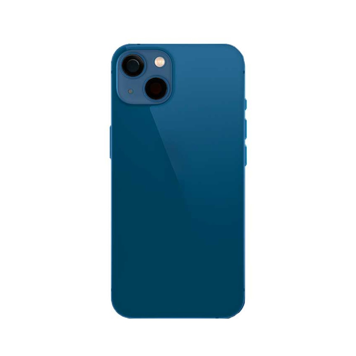 Carcasa trasera con piezas pequeñas preinstaladas para iPhone 13, azul — imagen 3
