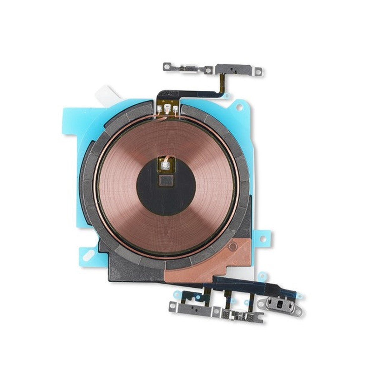 Flex de carga inalámbrica NFC y de encendido/volumen con soportes para iPhone 13