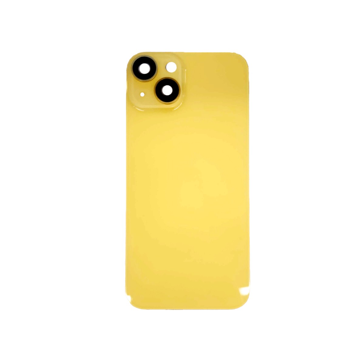Cristal trasero con imán MagSafe / lente de cámara / bisel de cámara / placa metálica para iPhone 14, amarillo — imagen 2