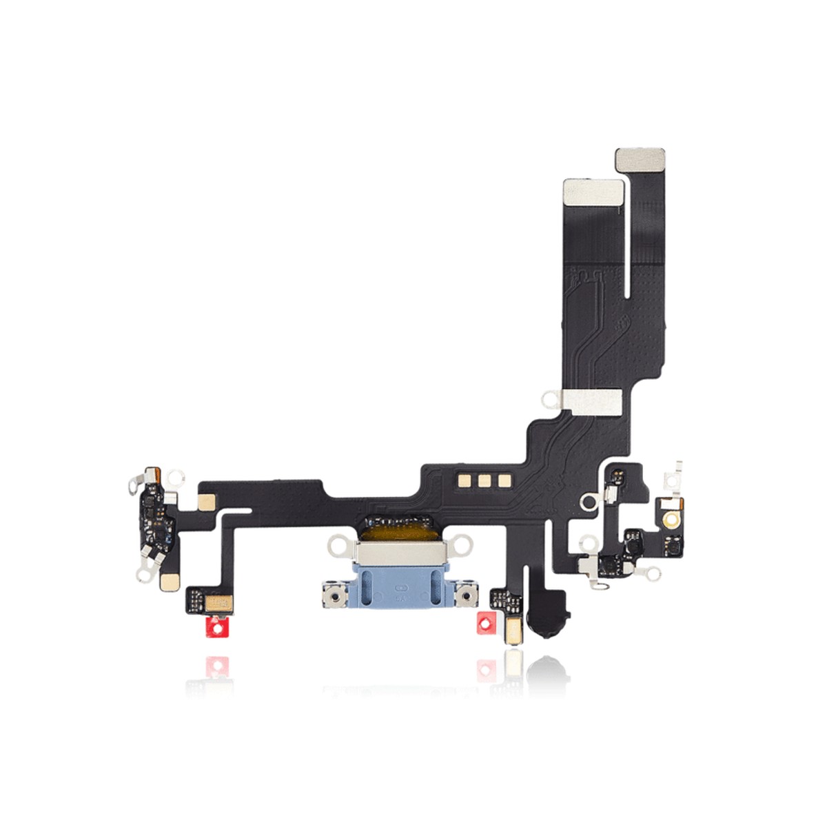 Cable flex con conector de puerto de carga para iPhone 14, azul