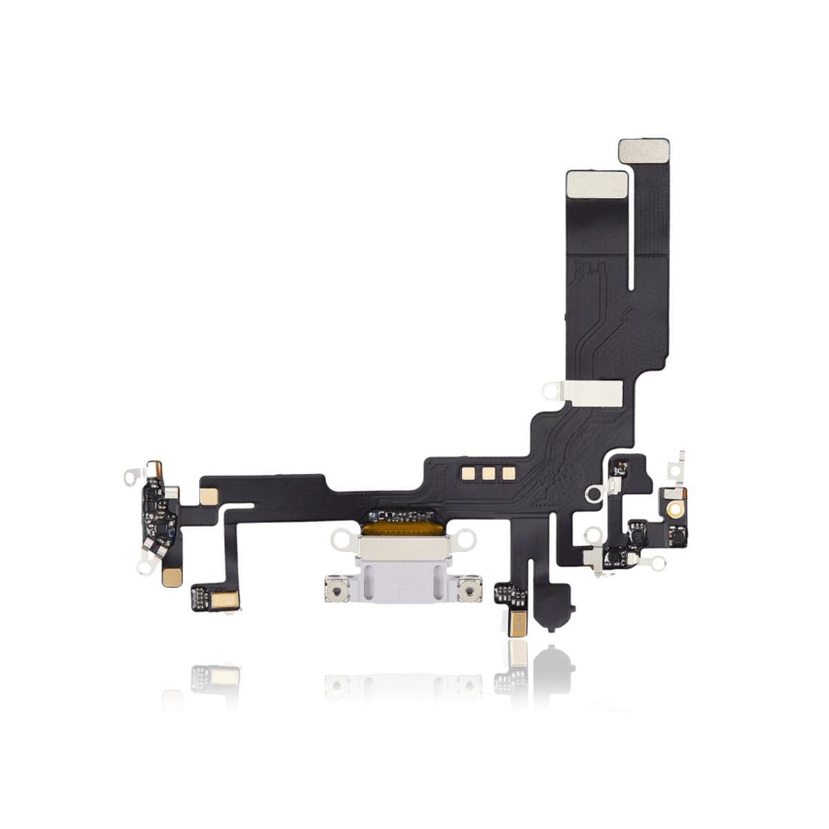 Cable flex con conector de puerto de carga para iPhone 14, morado