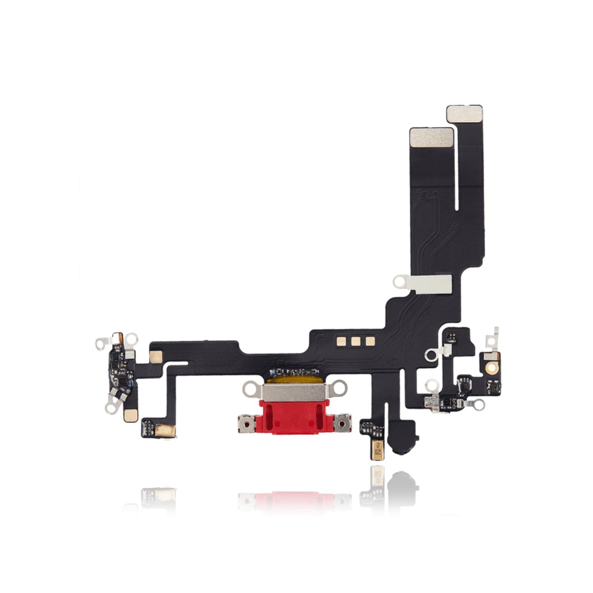Cable flex con conector de puerto de carga para iPhone 14, rojo