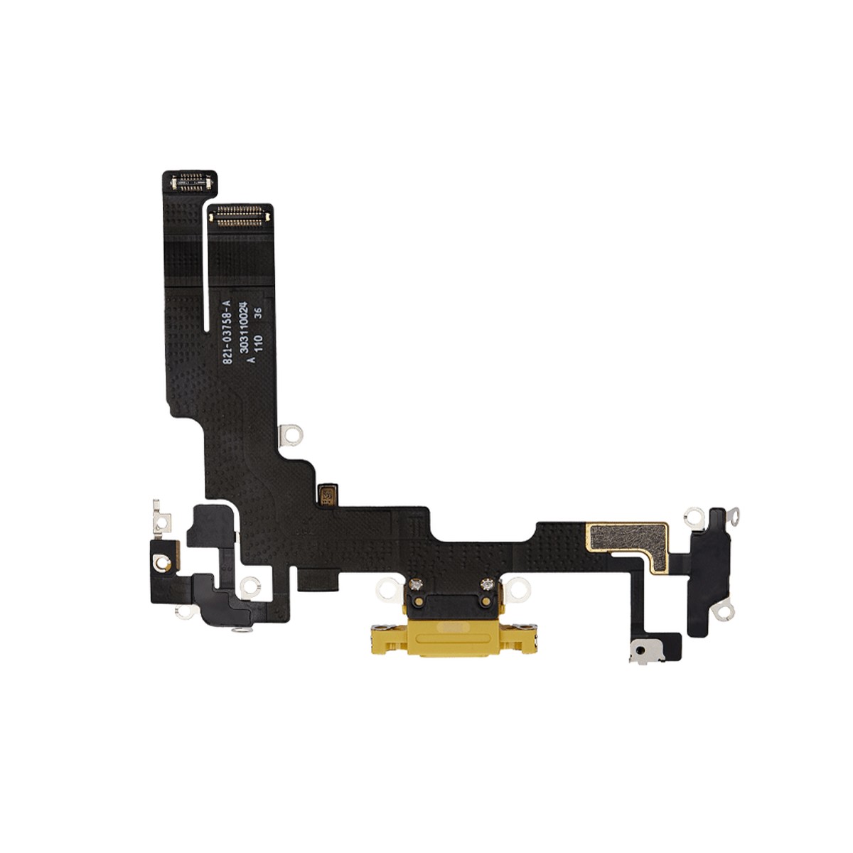 Cable flex con conector de puerto de carga para iPhone 14, amarillo — imagen 2