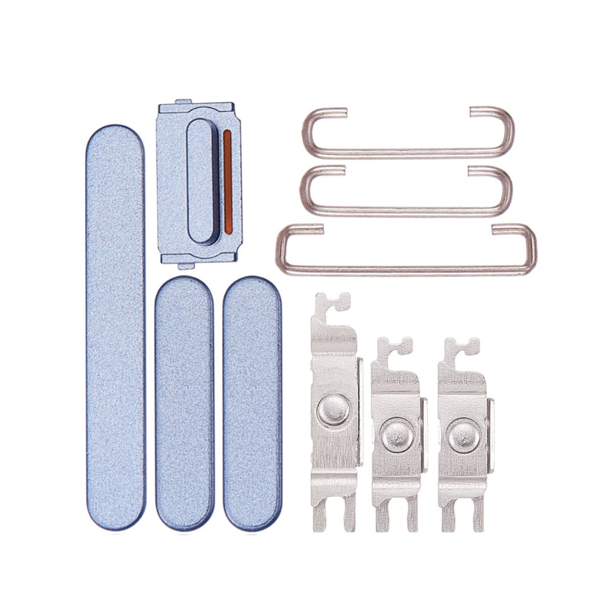 Botones rígidos para iPhone 14 Plus, azul (encendido / volumen / vibración)