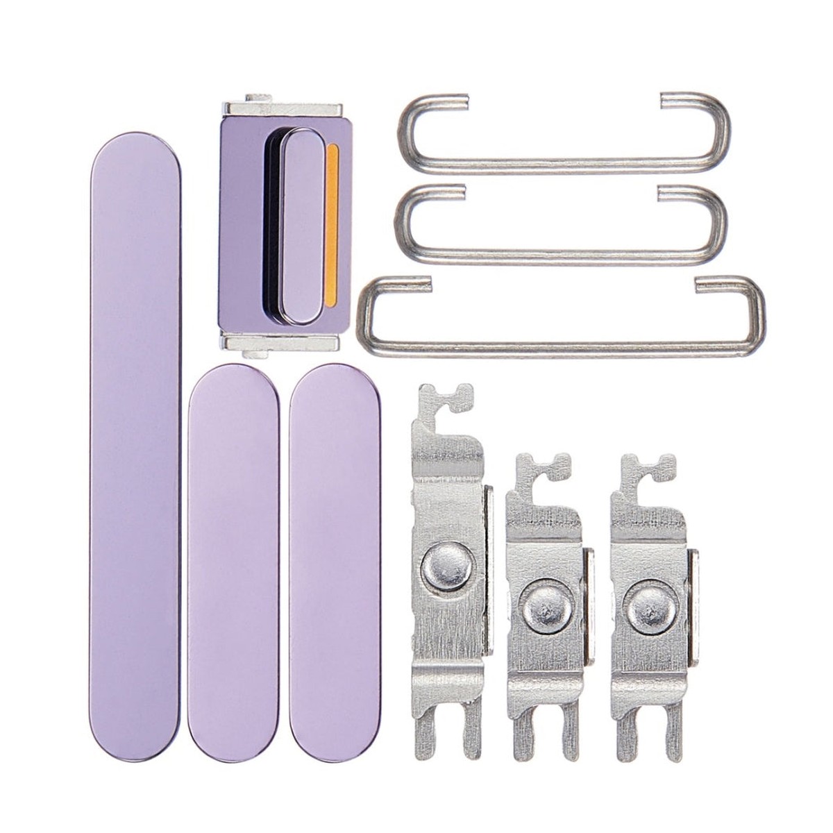 Botones rígidos para iPhone 14 Pro / 14 Pro Max, morado oscuro (encendido / volumen / vibración)