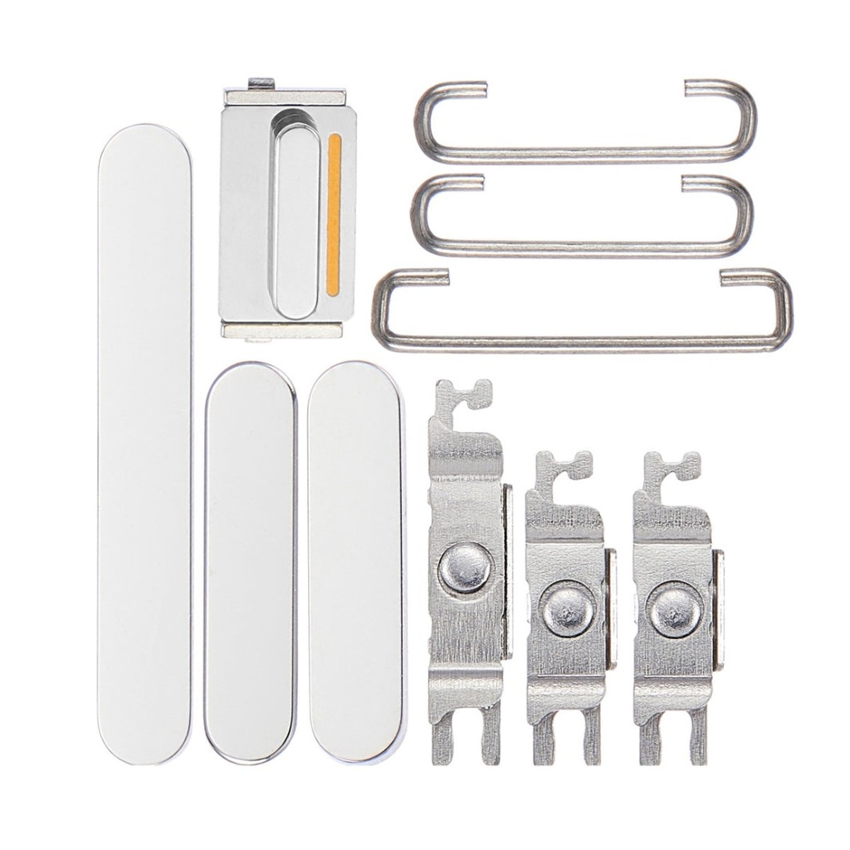 Botones rígidos para iPhone 14 Pro / 14 Pro Max, plateado (encendido / volumen / vibración)