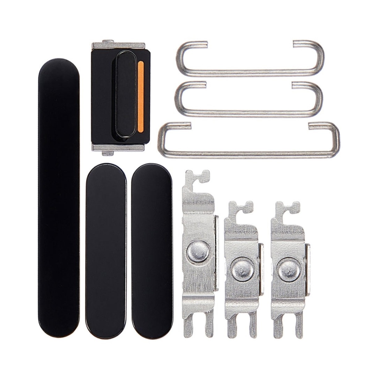Botones rígidos para iPhone 14 Pro / 14 Pro Max, negro espacial (encendido / volumen / vibración)