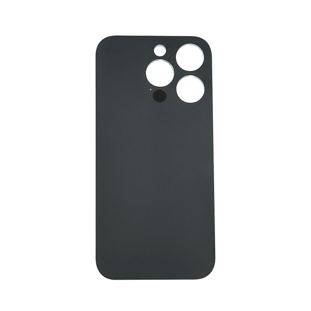 Cristal trasero con adhesivo para iPhone 14 Pro, plateado (orificio grande de cámara) — imagen 2