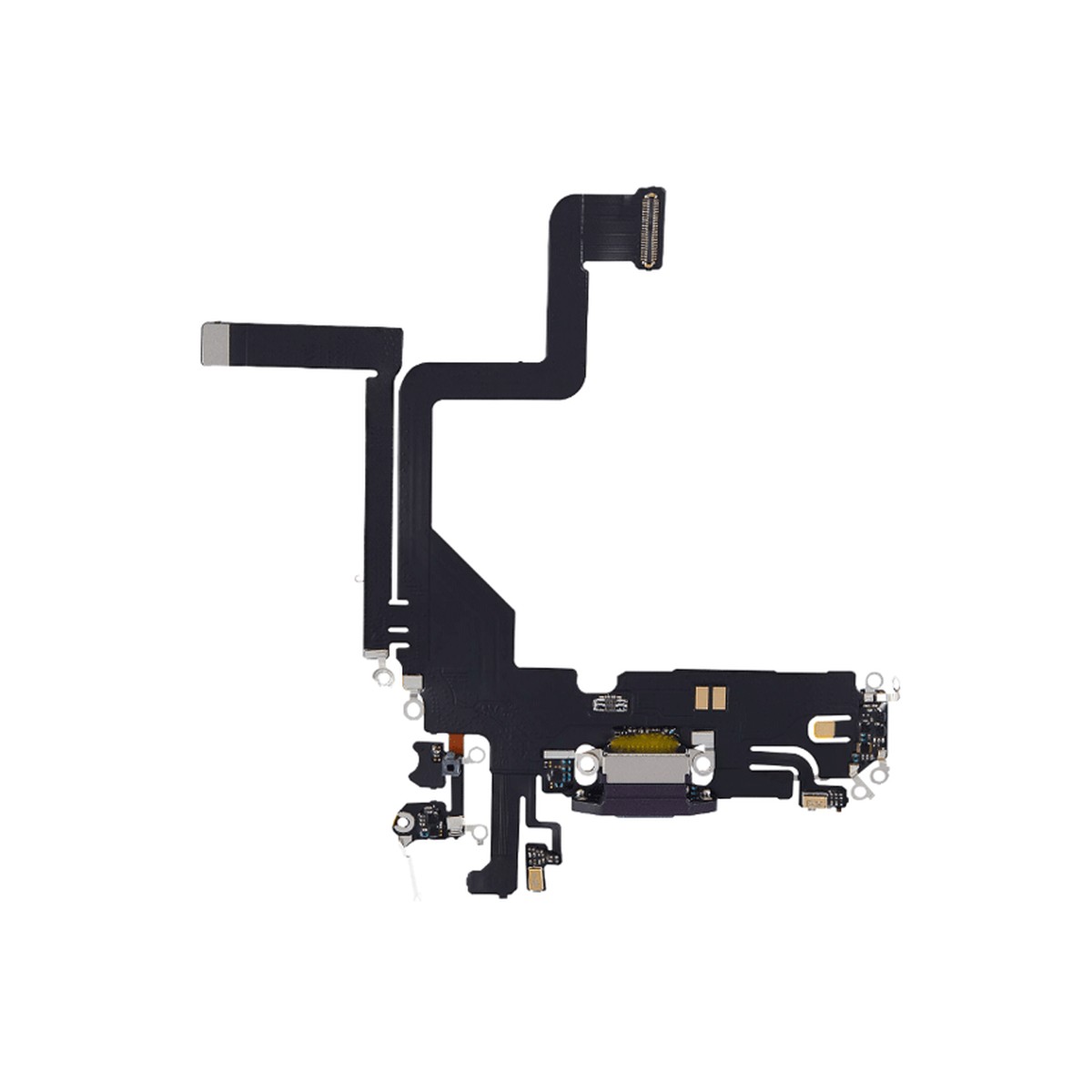 Cable flex con conector de puerto de carga para iPhone 14 Pro, morado oscuro