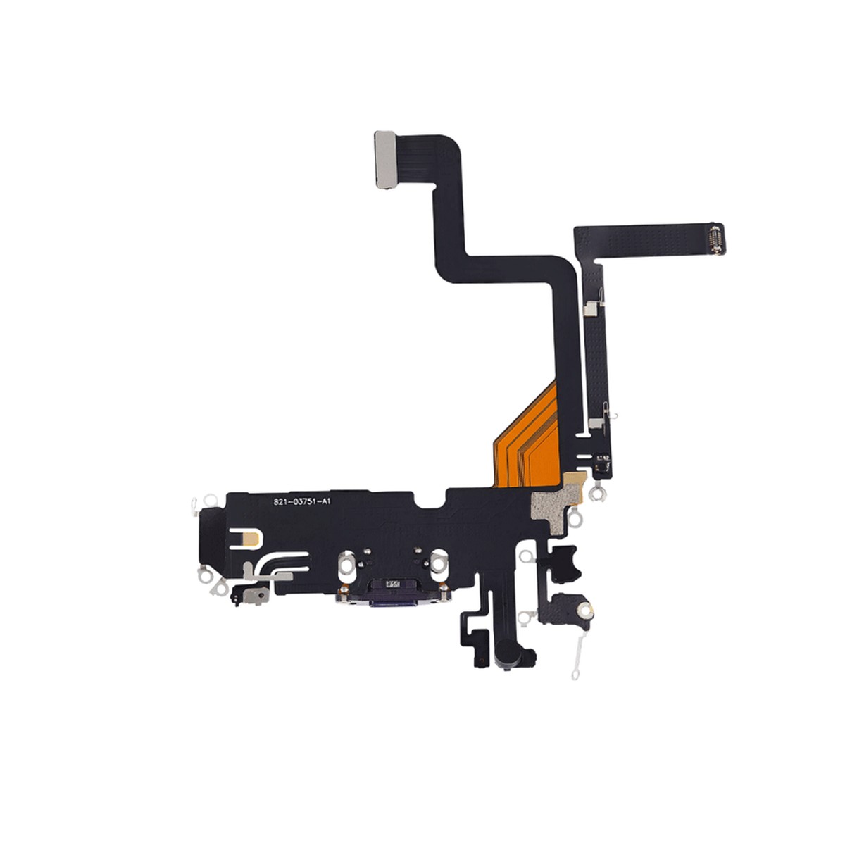 Cable flex con conector de puerto de carga para iPhone 14 Pro, morado oscuro — imagen 2