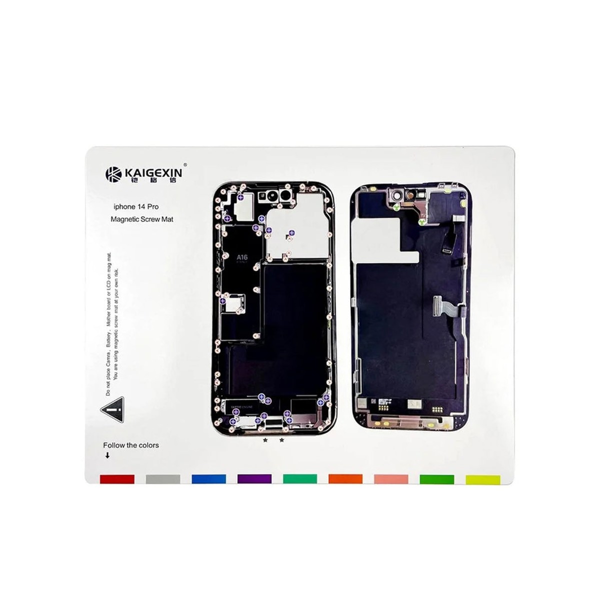 Plantilla magnética de tornillos para iPhone 14 Pro