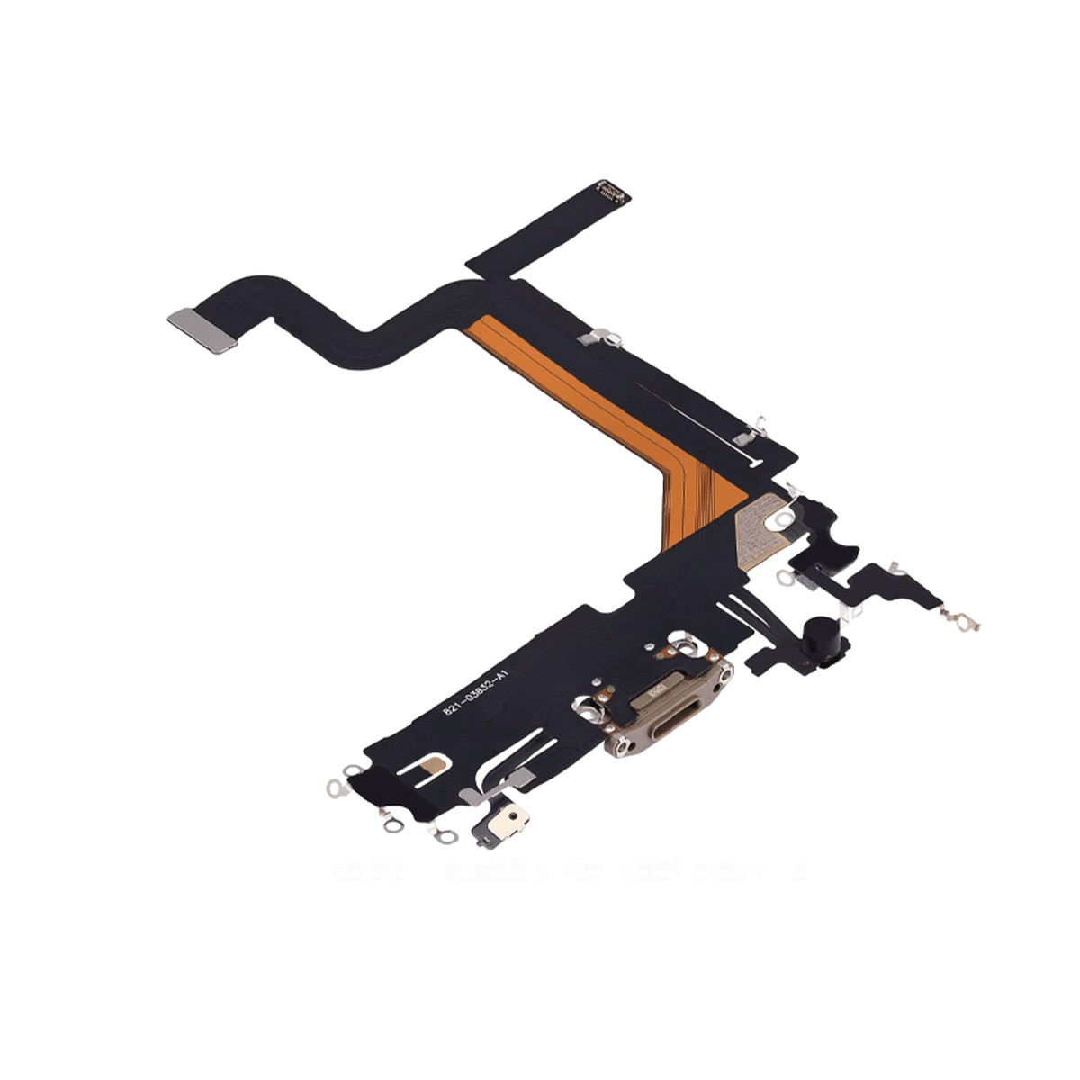 Cable flex con conector de puerto de carga para iPhone 14 Pro Max, dorado — imagen 3