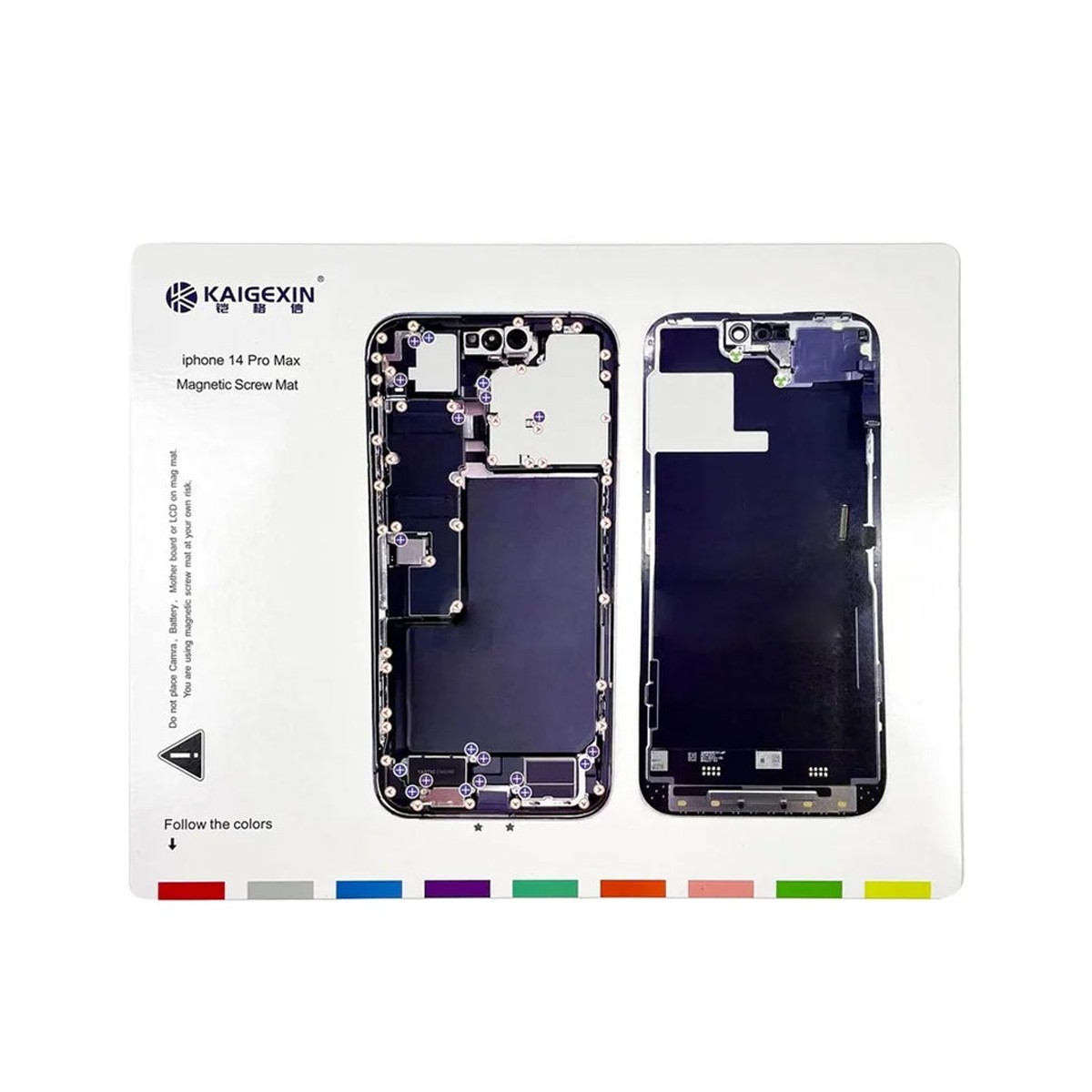 Plantilla magnética de tornillos para iPhone 14 Pro Max