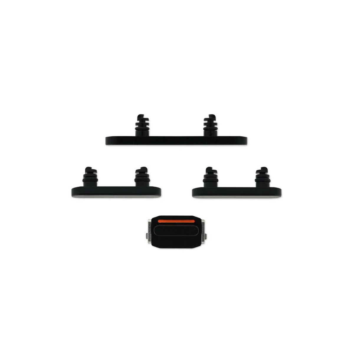 Botones rígidos para iPhone 15 / 15 Plus, negro (encendido / volumen / vibración)