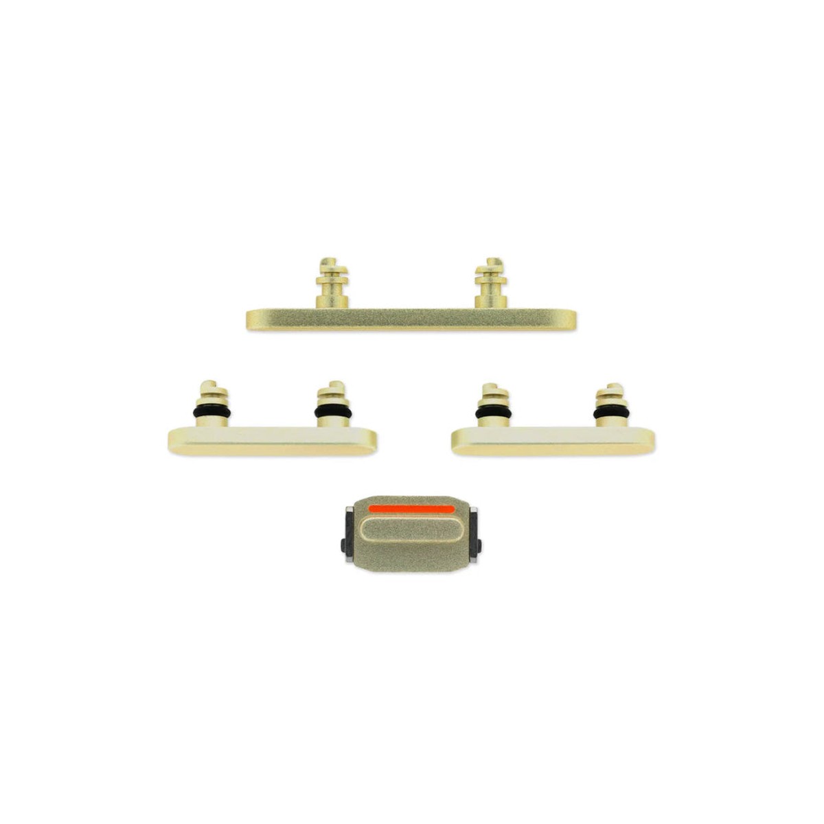 Botones rígidos para iPhone 15 / 15 Plus, amarillo (encendido / volumen / vibración)