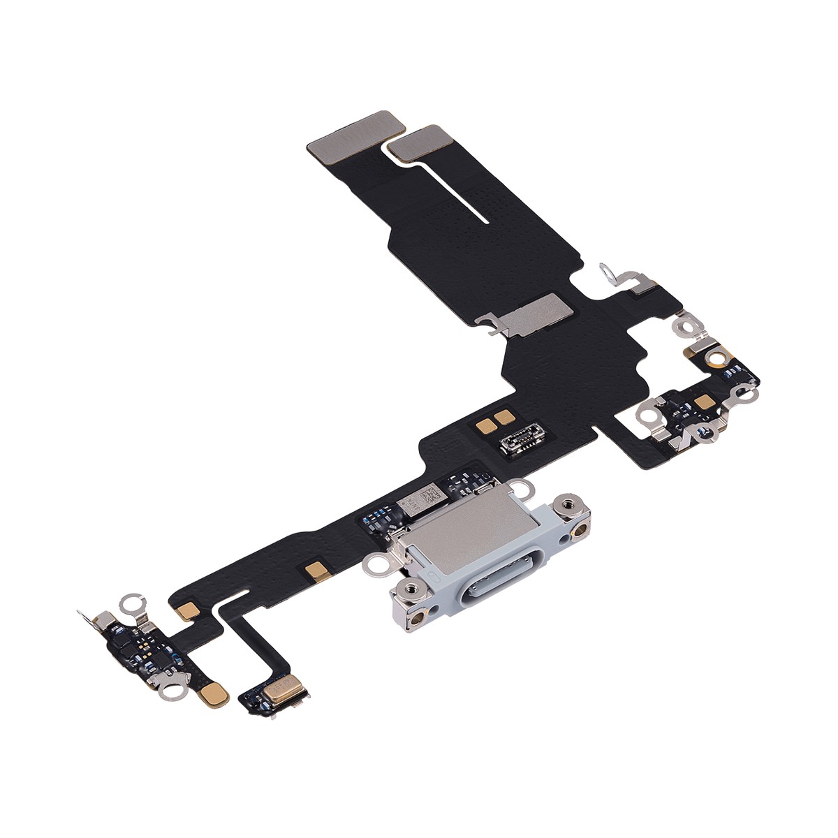 Cable flex con conector de puerto de carga para iPhone 15, azul — imagen 4