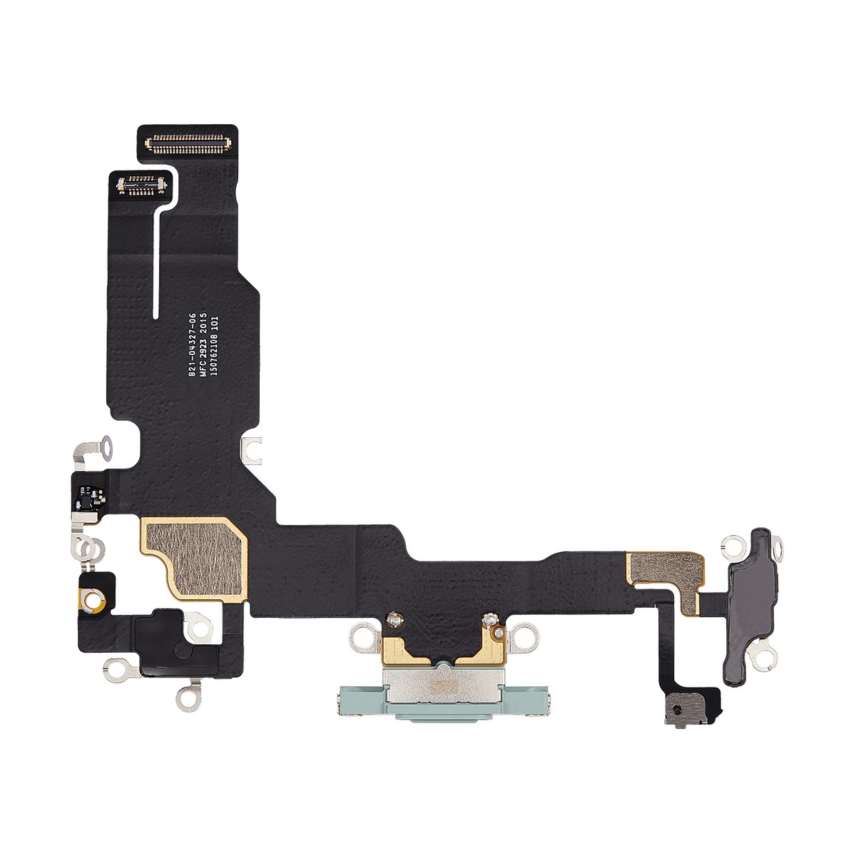 Cable flex con conector de puerto de carga para iPhone 15, verde — imagen 2