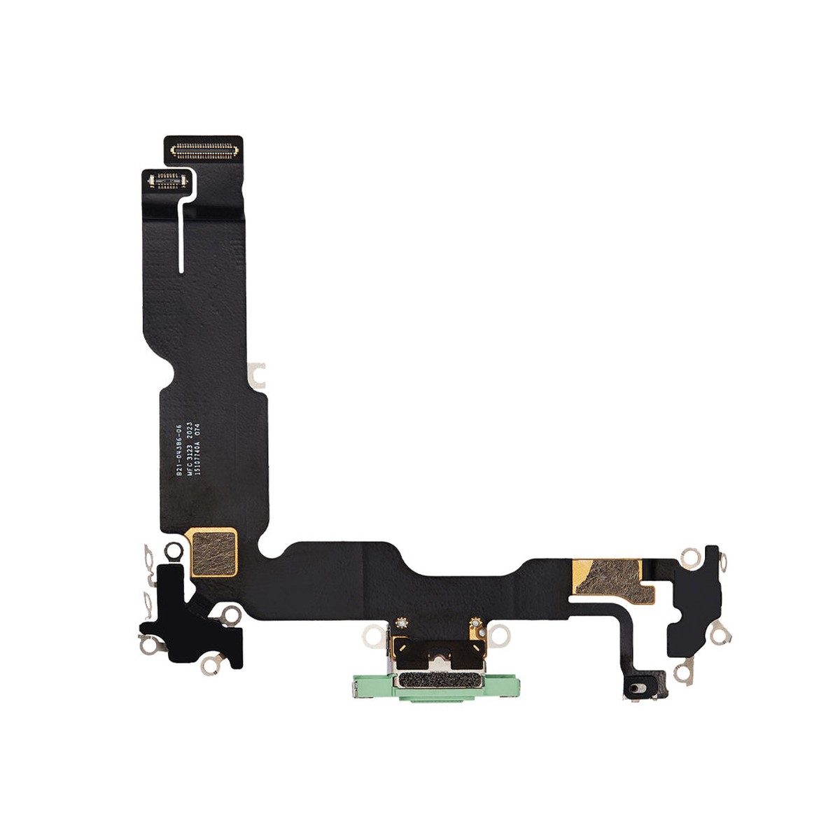 Cable flex con conector de puerto de carga para iPhone 15 Plus, verde — imagen 2