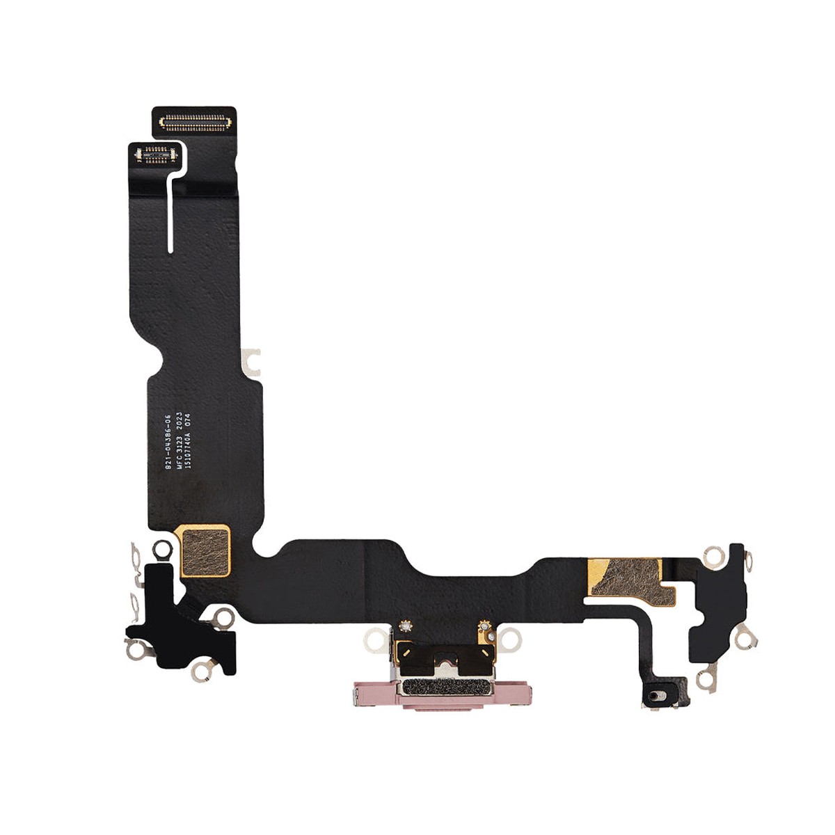 Cable flex con conector de puerto de carga para iPhone 15 Plus, rosa — imagen 2