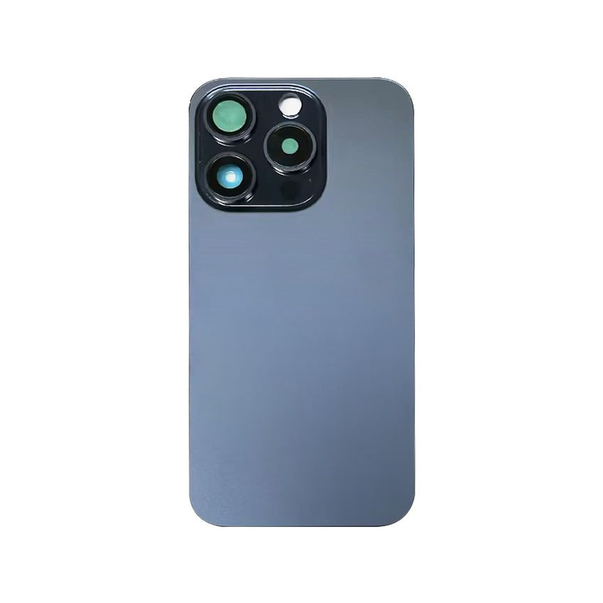 Cristal trasero con imán MagSafe / lente de cámara / bisel de cámara / placa metálica para iPhone 15 Pro, titanio azul — imagen 2