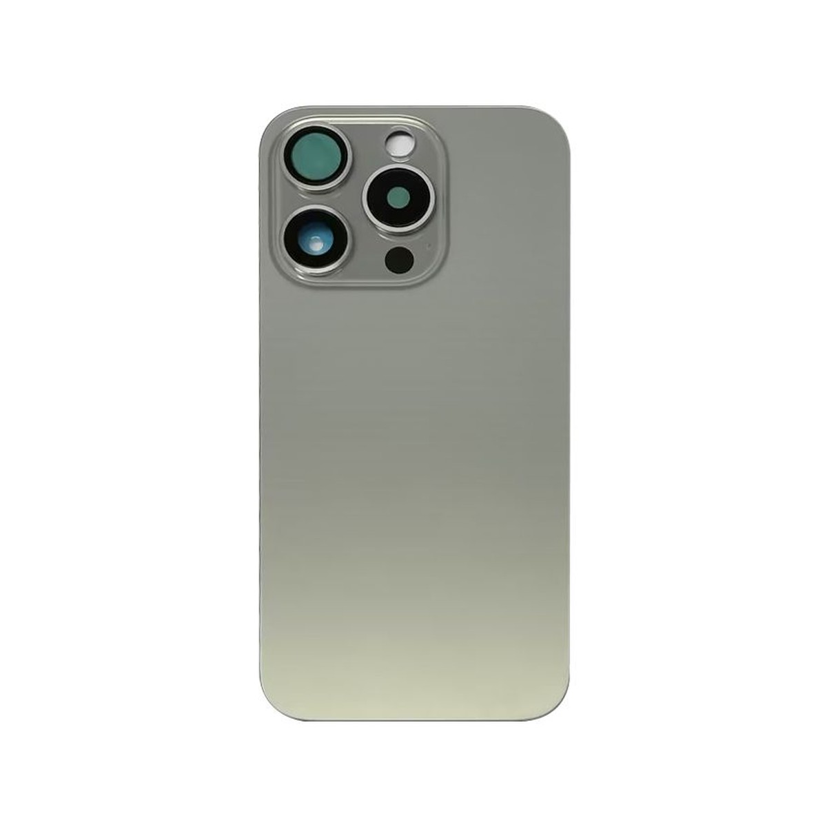 Cristal trasero con imán MagSafe / lente de cámara / bisel de cámara / placa metálica para iPhone 15 Pro, titanio natural — imagen 2