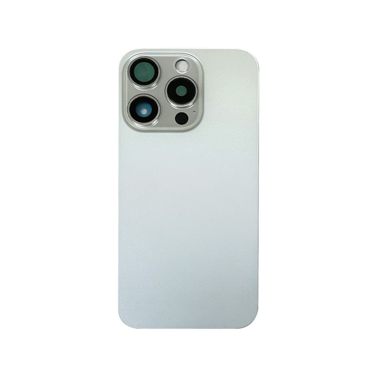 Cristal trasero con imán MagSafe / lente de cámara / bisel de cámara / placa metálica para iPhone 15 Pro, titanio blanco — imagen 2