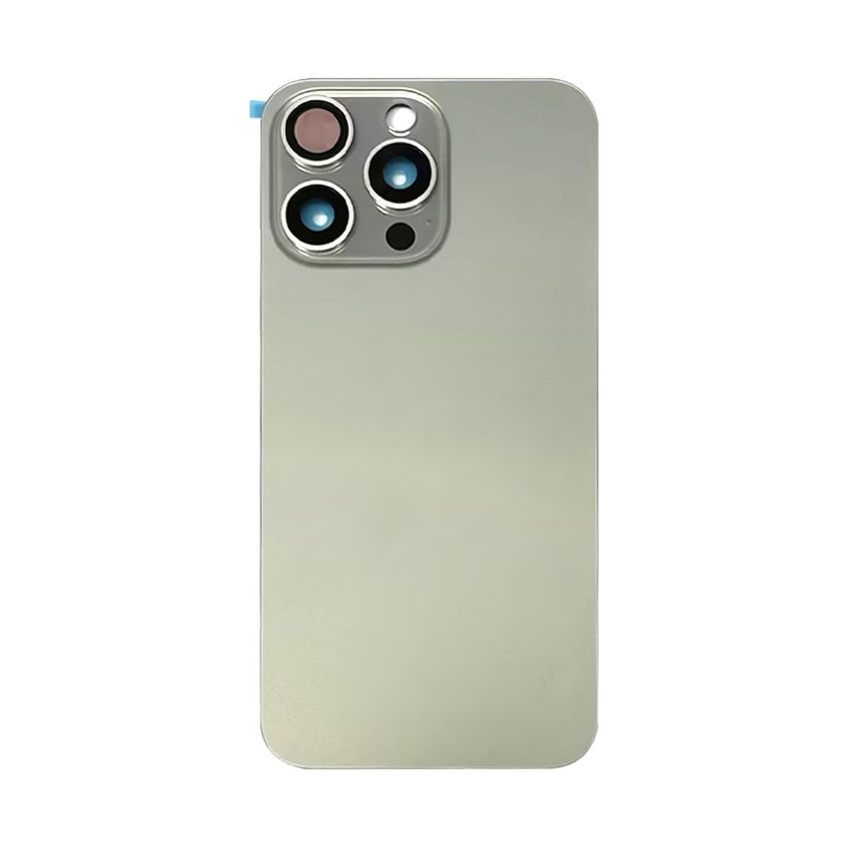 Cristal trasero con imán MagSafe / lente de cámara / bisel de cámara / placa metálica para iPhone 15 Pro Max, titanio natural — imagen 2